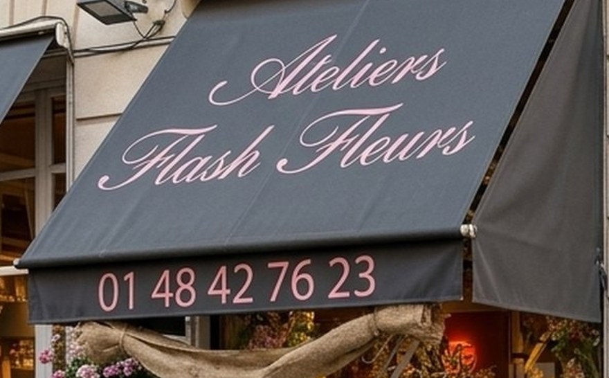 Devanture des Ateliers Flash Fleurs